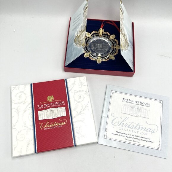 Vtg White House Historical Association Christmas Ornament Lot 2001 2002 2003 Box - Picture 11 of 16